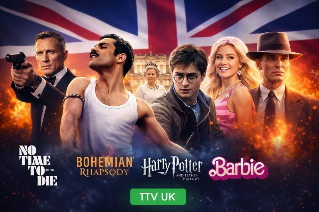 UK IPTV streaming service featuring movies, series, and entertainment channels in HD and 4K quality.